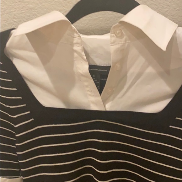 INC Short sleeve silk sweater - Picture 4 of 4